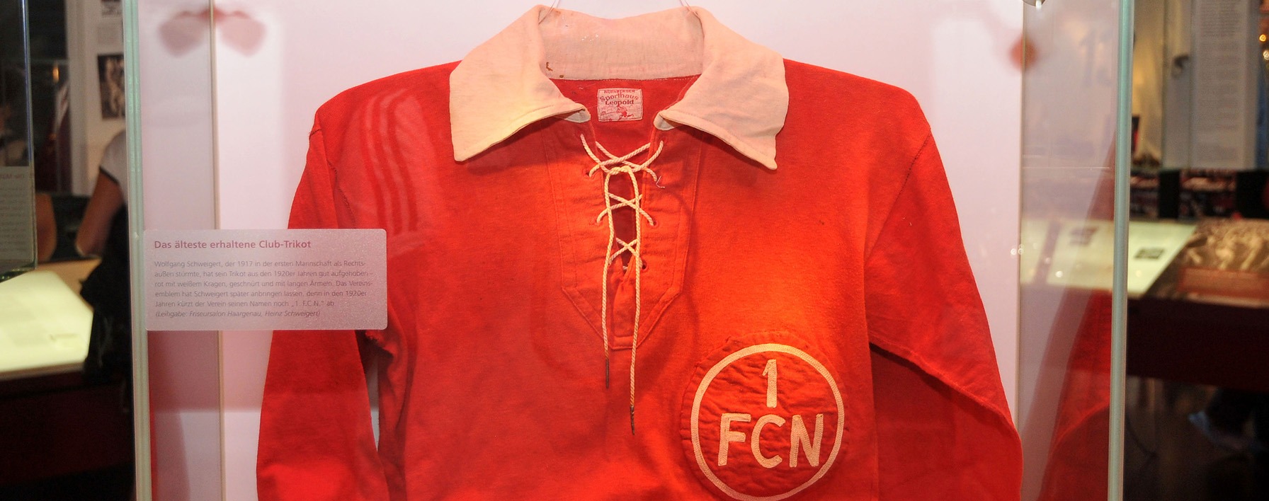 Altes Trikot des 1. FC Nürnberg im Club-Museum